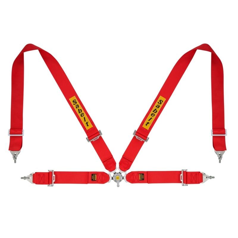 サベルト サルーンS 433U レッド 左 3インチ レーシングハーネス 4点式シートベルト Sabelt SALOON-S 433U | sabelt