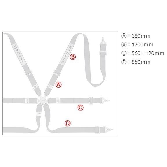 サルーンS 622 ブラック 2インチ レーシングハーネス 6点式シートベルト sabelt サベルト サルーンS 622 ブラック 2インチ レーシング