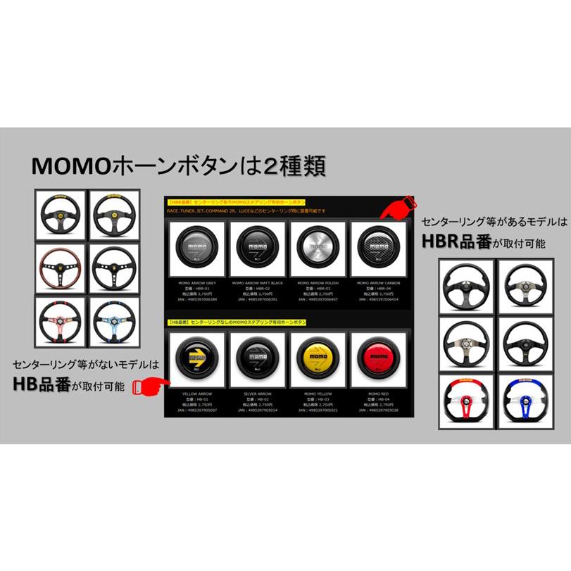 MOMO（モモ） ホーンボタン HB-01 YELLOW ARROW｜rising2013m｜03