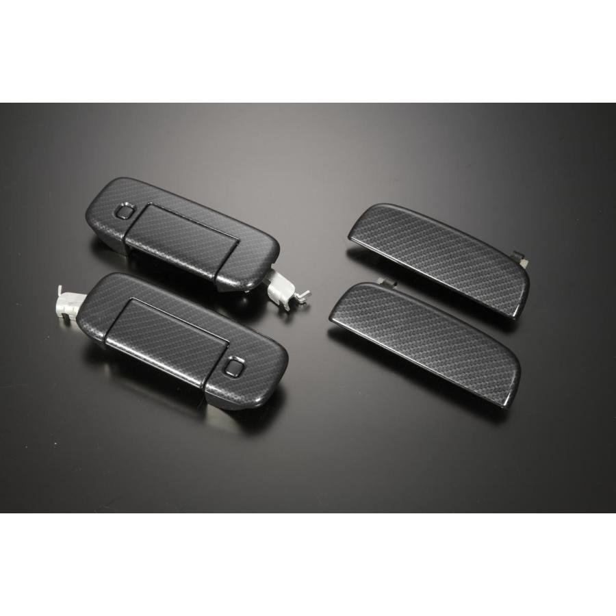 交換式 アウター ドアハンドル ダークカーボン調 4P DA18W/DA17W