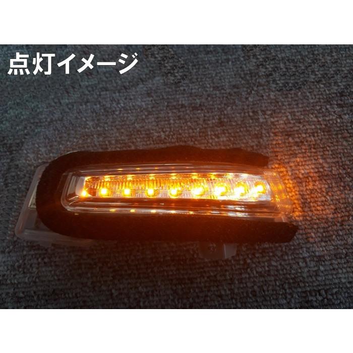 流れるLED シーケンシャルタイプ ドアミラーウインカーキット クリア 