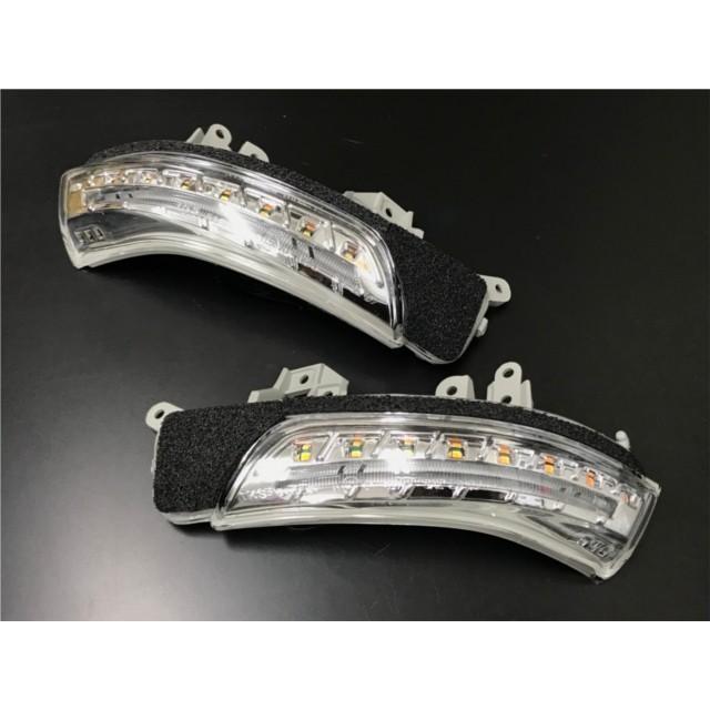 流れるLED シーケンシャルタイプ+ライトバー点滅 ドアミラーウインカー