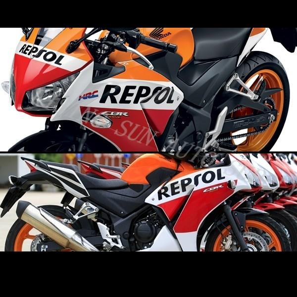 ホンダ（HONDA） 純正 ステッカー [レプソル REPSOL] 左右セット 480mm