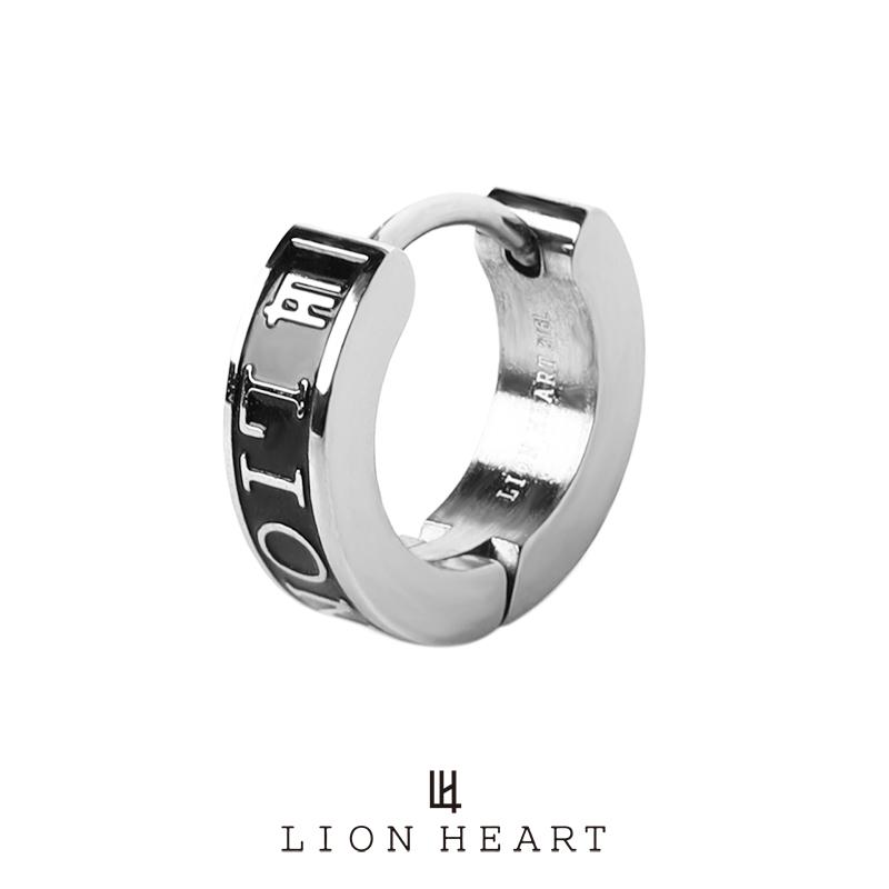 LION HEART（ライオンハート） LH-1 ロゴ フープピアス サージカル
