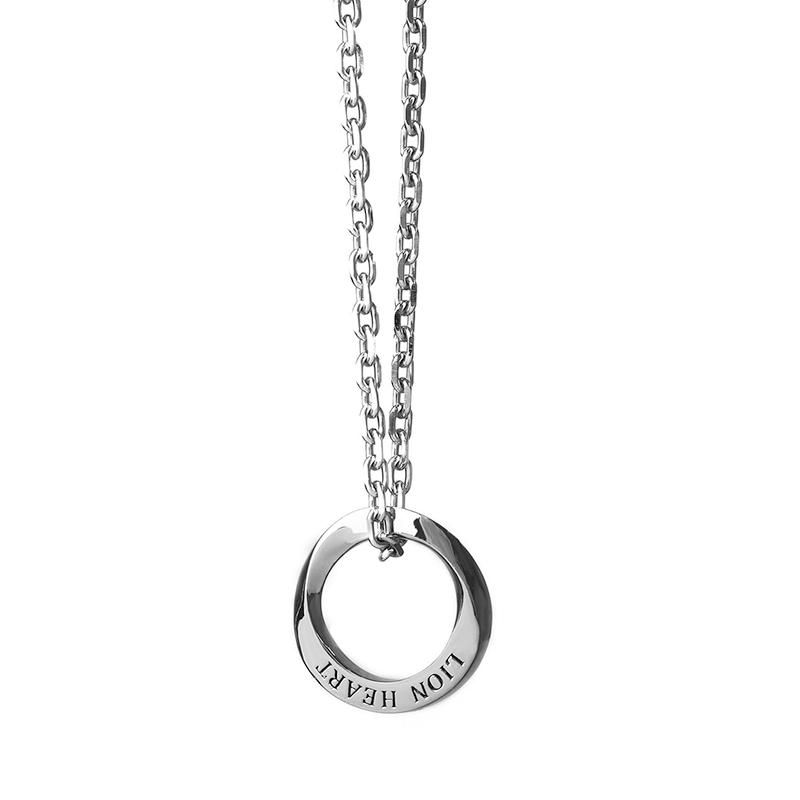 ライオンハート LH-1 ワン ツイスト リング ネックレス  サージカルステンレス316L 金属アレルギー対応 03NE072ASV LION HEART | LION HEART | 02