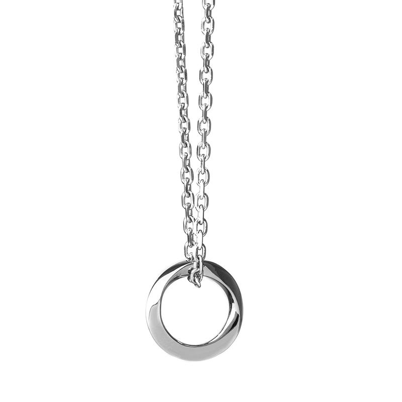 ライオンハート LH-1 ワン ツイスト リング ネックレス  サージカルステンレス316L 金属アレルギー対応 03NE072ASV LION HEART | LION HEART | 03