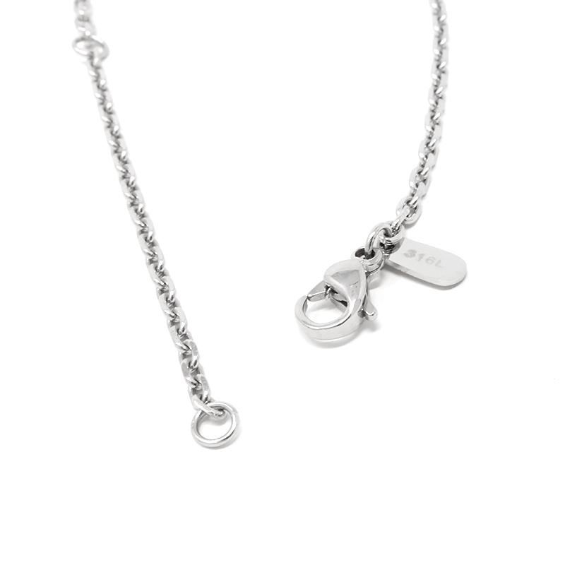 ライオンハート LH-1 ワン ツイスト リング ネックレス  サージカルステンレス316L 金属アレルギー対応 03NE072ASV LION HEART | LION HEART | 07