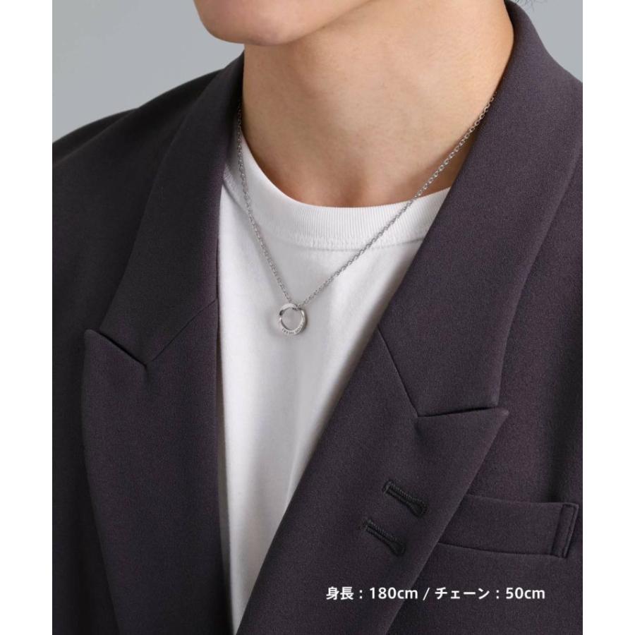 ライオンハート LH-1 ワン ツイスト リング ネックレス  サージカルステンレス316L 金属アレルギー対応 03NE072ASV LION HEART | LION HEART | 08