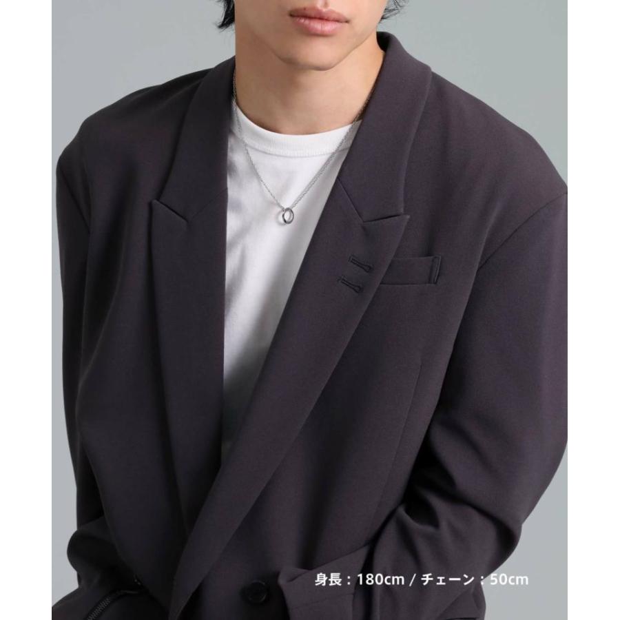 ライオンハート LH-1 ワン ツイスト リング ネックレス  サージカルステンレス316L 金属アレルギー対応 03NE072ASV LION HEART | LION HEART | 09