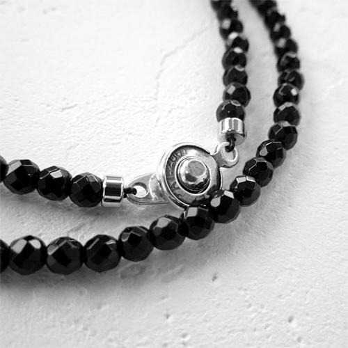 LION HEART LH-1 BEADS KENNEDY ケネディコイン2連ビーズブレスレット Mサイズ 01BR011838 ライオンハート ブラックスピネル メンズ｜rismtown-y｜06