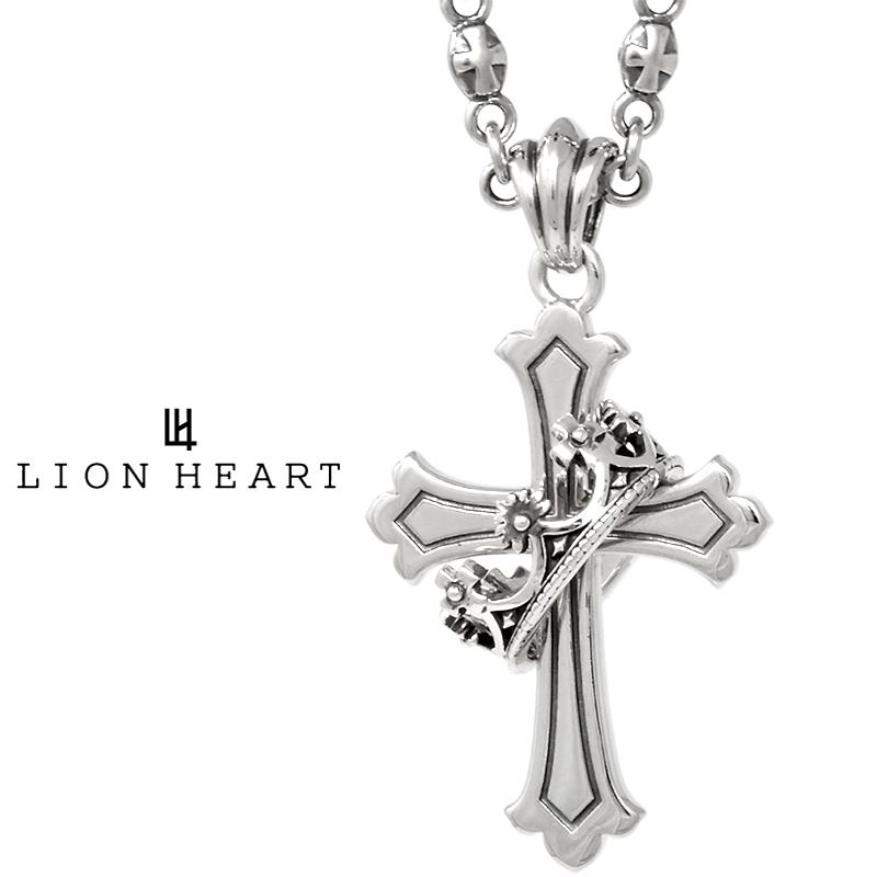 LION HEART ライオンハート HOWL ハウリング クロスネックレス M LION HEART ライオンハート HOWL ハウリング クロスネックレス M
