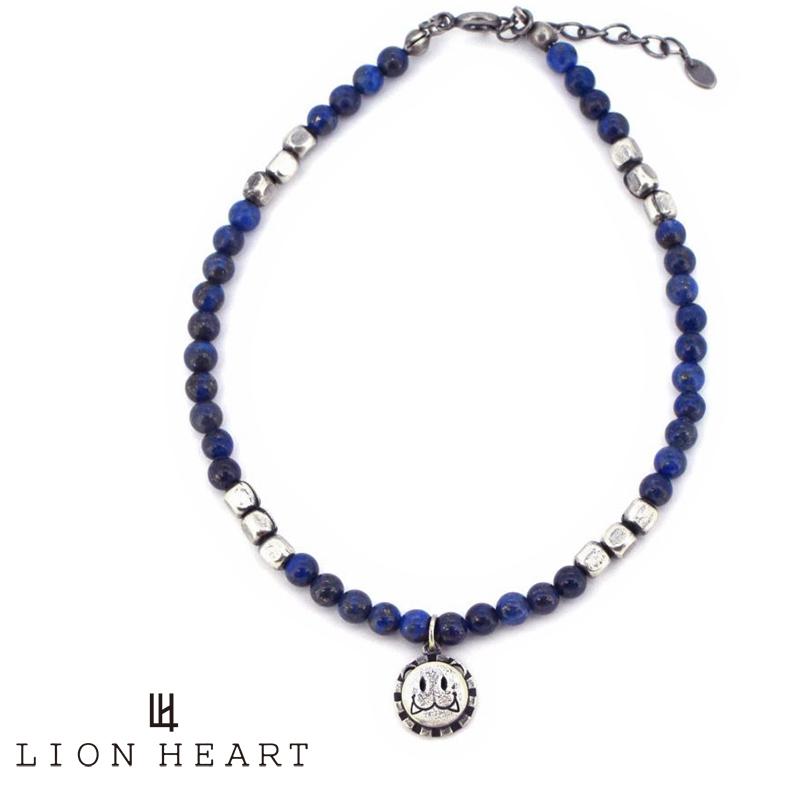 ライオンハート Leo ビーズアンクレット Type D 真鍮amp ラピスラズリ 1an039d0lp Lion Heart 天然石 プレゼント ギフト 送料無料 メンズ 人気ブランド 春の新作