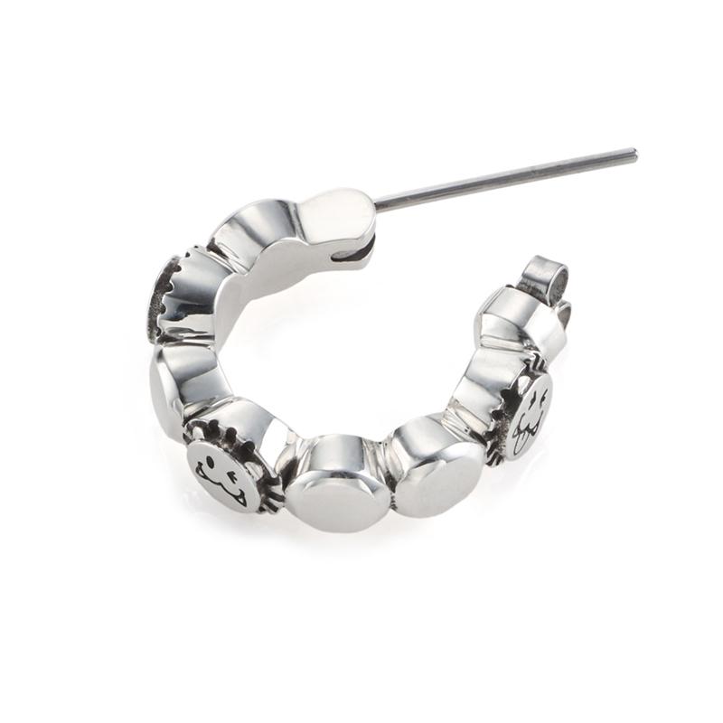 ライオンハート LEO クロッシングピアス (バブル) シルバー925 1EA241A0SV LION HEART フープピアス ステンレスポスト 1点売り 片耳用の画像