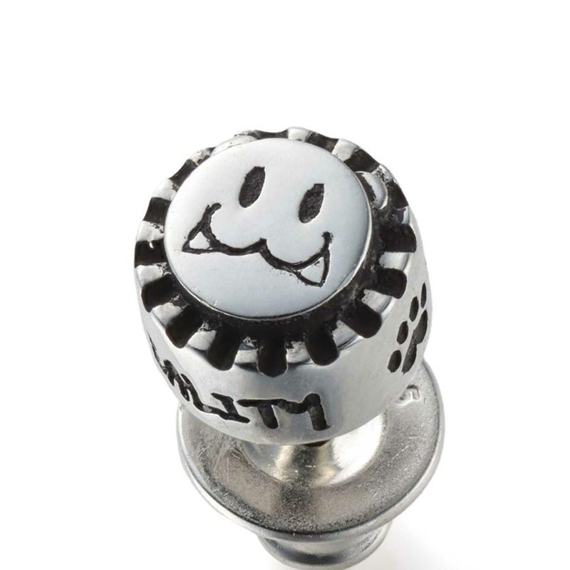 ライオンハート LEO クロッシングピアス (サイドロゴ) シルバー925 1EA242A0SV LION HEART スタッズピアス K18ゴールドポスト 1点売り 片耳用の画像
