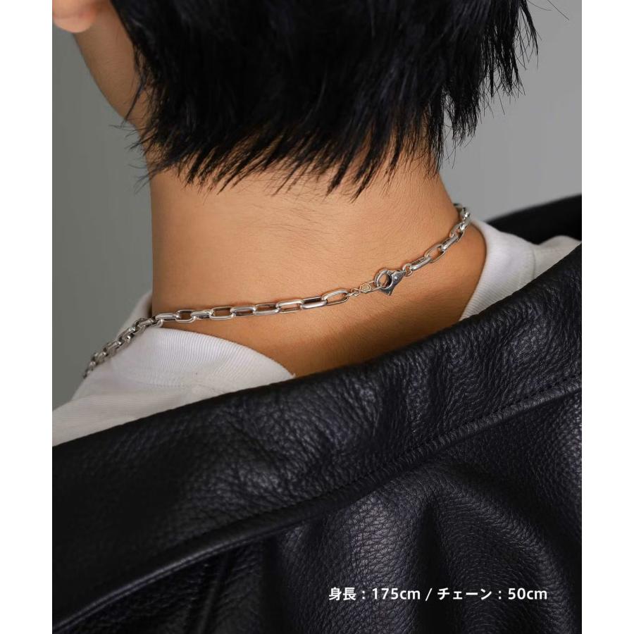 ライオンハート “BASIC” シルバーチェーンネックレス シルバー925 1NC071A 最長50cm 調整可能LION HEARTの画像