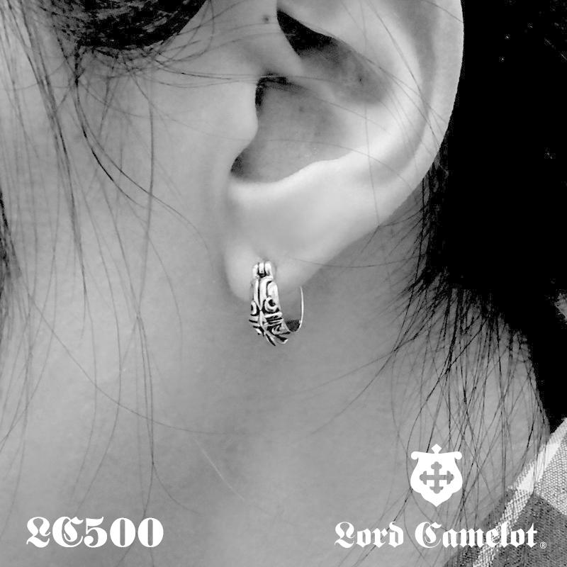 Lord Camelot シルバー ピアス(片耳用) Lord Camelot ロードキャメロット クロスフープ ピアス LC500