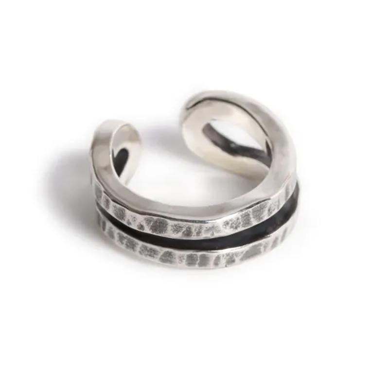 ビビファイ 槌目(ツチメ) イヤーカフ シルバー925 VIVIFY VFP-291 Loopin' Ear cuff/ Hammered finish 1点売り 片耳用の画像