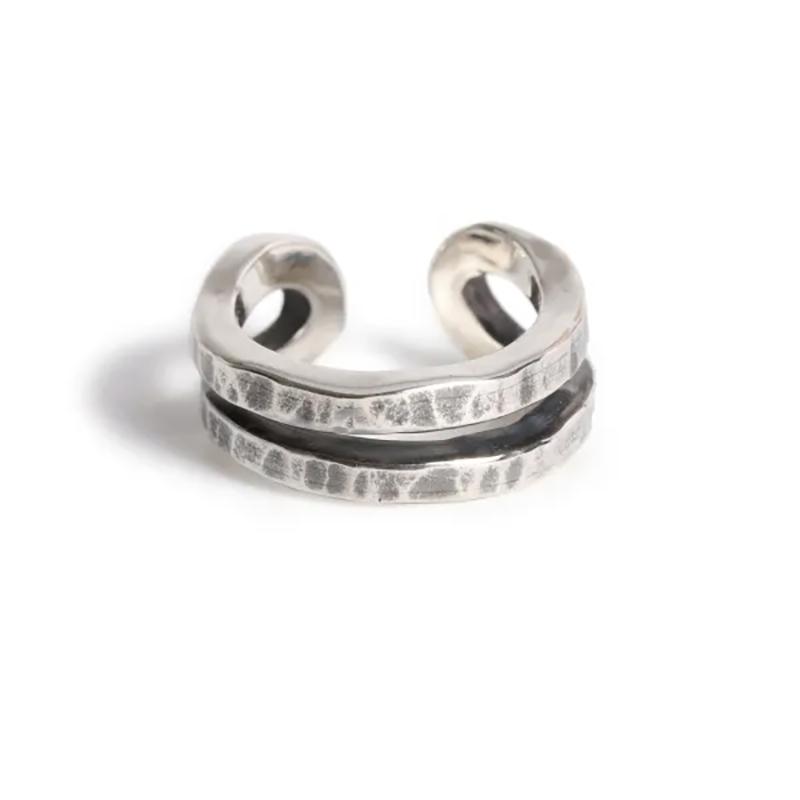 ビビファイ 槌目(ツチメ) イヤーカフ シルバー925 VIVIFY VFP-291 Loopin' Ear cuff/ Hammered finish 1点売り 片耳用の画像