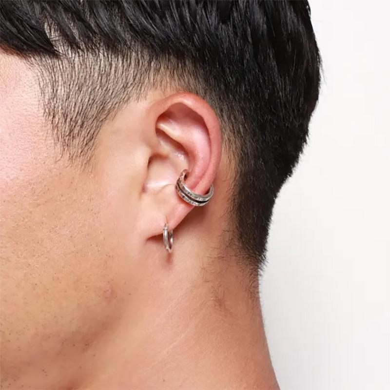 ビビファイ 槌目(ツチメ) イヤーカフ シルバー925 VIVIFY VFP-291 Loopin' Ear cuff/ Hammered finish 1点売り 片耳用の画像