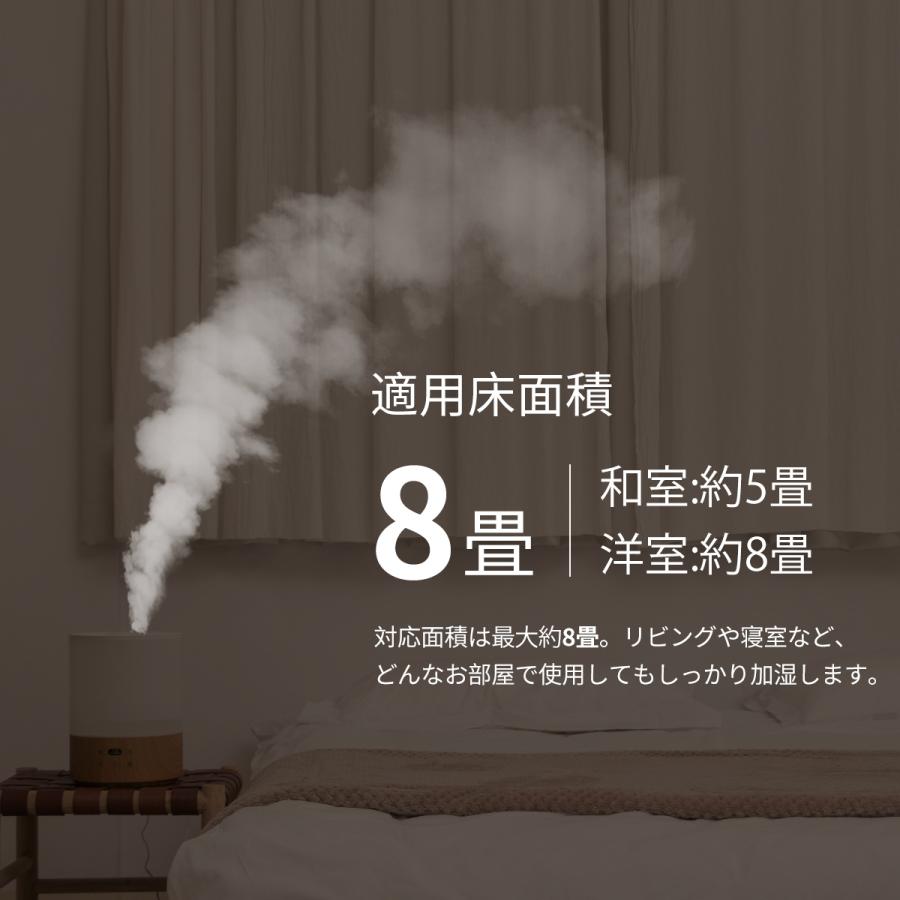 加湿器 大容量 小型 コンパクト 上部給水式加湿器 おしゃれ かわいい 静音 省エネ 節電 エコ 送料無料 | RISOU | 05
