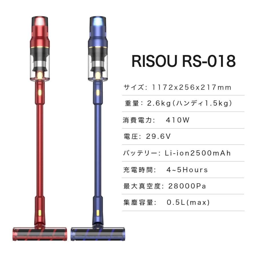 掃除機 コードレス スティック サイクロン クリーナー 充電式  強力吸引 掃除機 コードレス 掃除機 サイクロン 掃除機 スタンド0｜risou-shop｜22