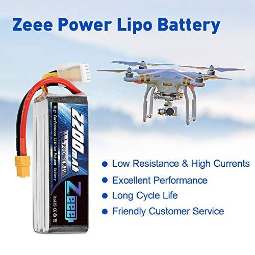 Zeee 14.8V 120C 2200mAh 4Sリポ電池XT60プラグRCグラフェン電池RCモデル用RCボートFPVドローンクアッドコプター飛行機RCカー (2パック) Zeee 8V 120C 2200mAh 4Sリポ電池XT60プラグRCグラフェン電池RCモデル用RCボートFPVドローンクアッドコプター飛行機RCカー 2パック 寸法