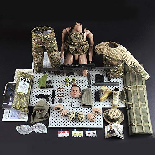ViiKONDOアクションフィギュア1/6スケールマルチカムスナイパー陸軍軍人セット12インチ柔軟兵士玩具大人向け ViiKONDOアクションフィギュア1/6スケールマルチカムスナイパー陸軍軍人セット12インチ柔軟兵士玩具大人向け
