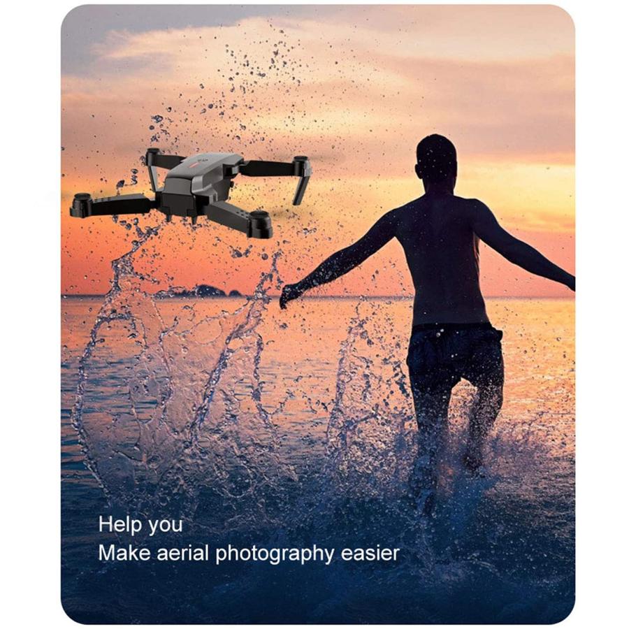 E88 Pro 4Kドローン大人・子供・初心者向けデュアルカメラ搭載、Wifi FPV折り畳み式ドローンビジュアルポジショニング、高さ保持RCクアッドコプター、オート Ultra E88 Pro 4Kドローン大人 子供 初心者向けデュアルカメラ搭載 Wifi FPV折り畳み式ドローンビジュアルポジショニング 高さ保持RCクアッドコプター