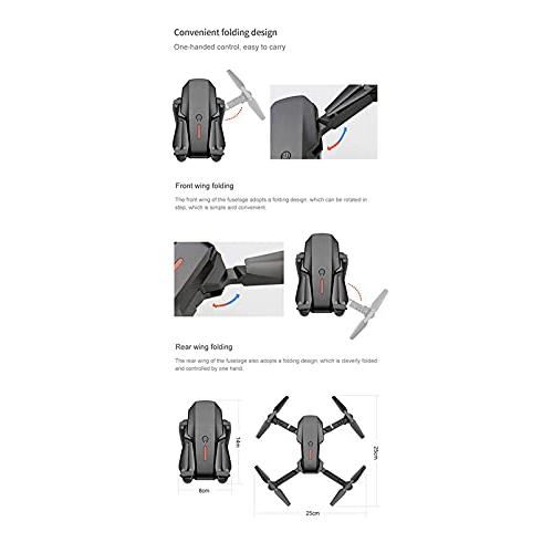 E88 Pro 4Kドローン大人・子供・初心者向けデュアルカメラ搭載、Wifi FPV折り畳み式ドローンビジュアルポジショニング、高さ保持RCクアッドコプター、オート Ultra E88 Pro 4Kドローン大人 子供 初心者向けデュアルカメラ搭載 Wifi FPV折り畳み式ドローンビジュアルポジショニング 高さ保持RCクアッドコプター