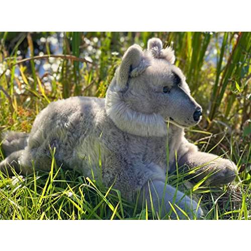 オースウェラ・プラッシュ・グレイ・ウルフ・フロッピー・ポーズ オースウェラ プラッシュ グレイ ウルフ フロッピー ポーズ