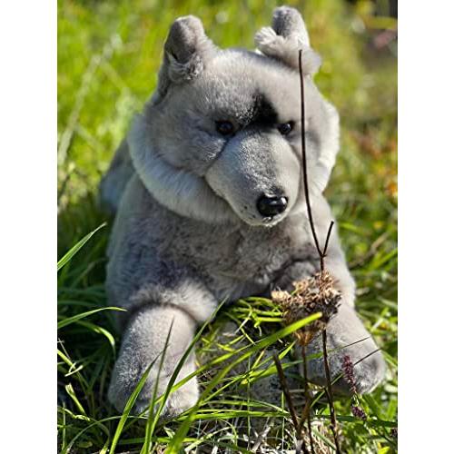 オースウェラ・プラッシュ・グレイ・ウルフ・フロッピー・ポーズ オースウェラ プラッシュ グレイ ウルフ フロッピー ポーズ