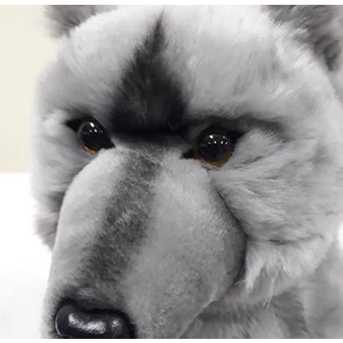 オースウェラ・プラッシュ・グレイ・ウルフ・フロッピー・ポーズ オースウェラ プラッシュ グレイ ウルフ フロッピー ポーズ