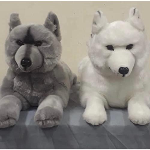 オースウェラ・プラッシュ・グレイ・ウルフ・フロッピー・ポーズ オースウェラ プラッシュ グレイ ウルフ フロッピー ポーズ