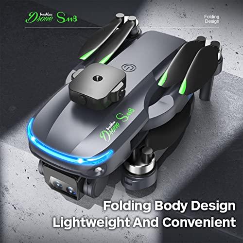 海外品 K9シリーズ折りたたみドローンデュアルカメラ付き-4 K HDカメラ、LEDライト、3段飛行速度、ヘッドレスモード、高度保持モード、RCクアッドコプター (電池付 【S2012917718】(72577円)