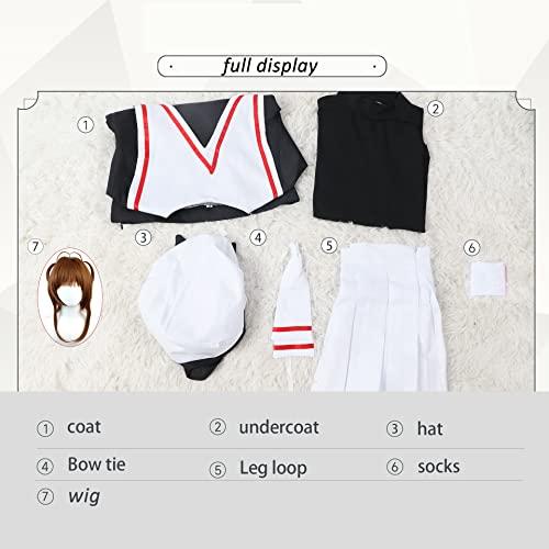 JEQHOZカードキャプターさくらコスプレサクラ制服女子ピンクドレススーツハロウィン服 JEQHOZカードキャプターさくらコスプレサクラ制服女子ピンクドレススーツハロウィン服