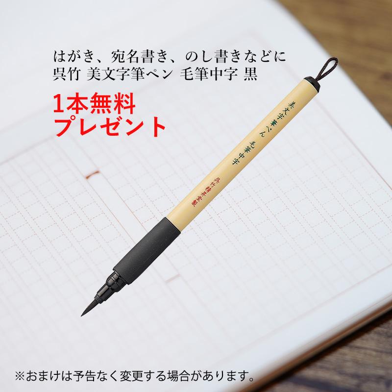 栗成 【送料無料】 筆 書道 習字 太筆 細筆 龍門・夢心 2本セット
