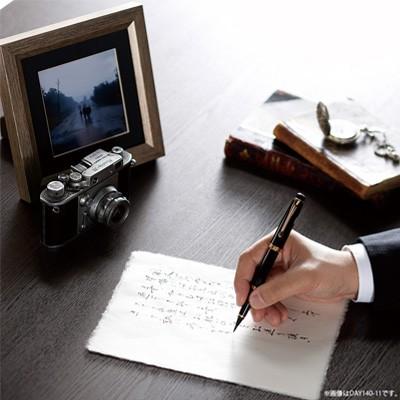 呉竹 万年毛筆ペン くれ竹万年毛筆 夢銀河 天然木 梨 全3色 : 書道用品