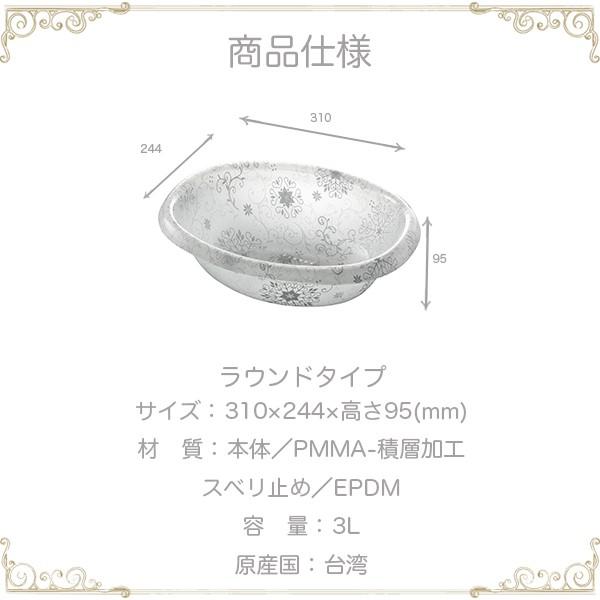 RISU（リス） ウォッシュボール 湯おけ 洗面器 R アクリル製 シュシュ