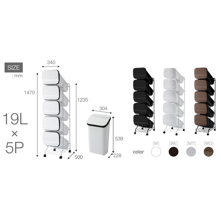 ゴミ箱 おしゃれ 分別 インテリア 95リットル ペットボトル カン ビン ごみ箱 Living雑貨 リスonlineshop 通販 Paypayモール