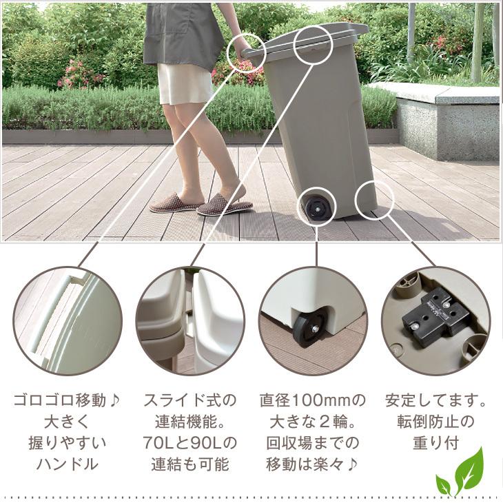 RISU（リス） RISU植物由来キャスターペール70C2 ゴミ箱 屋外 大型