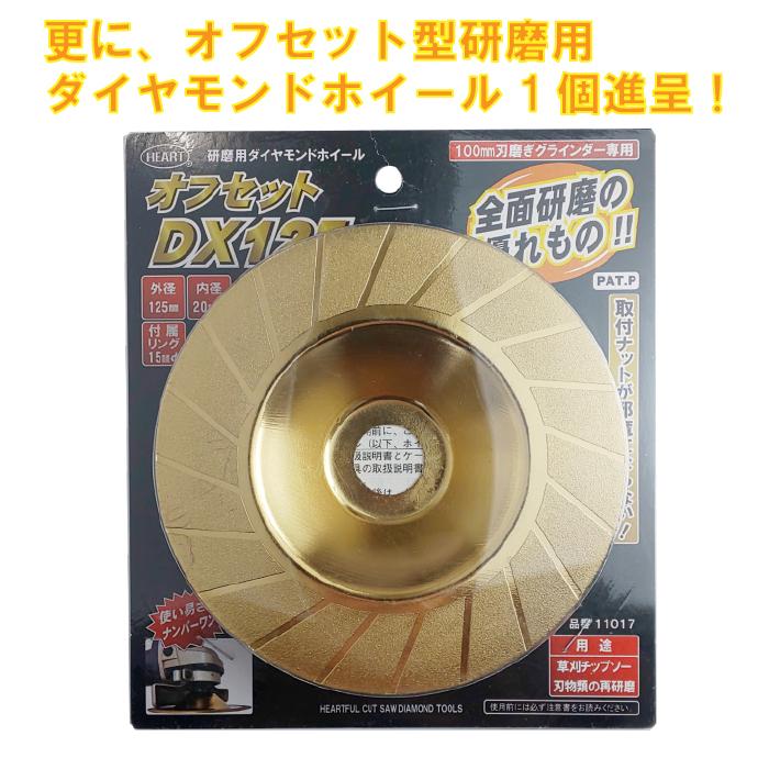 チップソー研磨機 電動 自動 研ぎ技プロ HKG-6000A 変速グラインダー付 草刈用 刈払い機用 替刃 230mm 255mm |  | 03