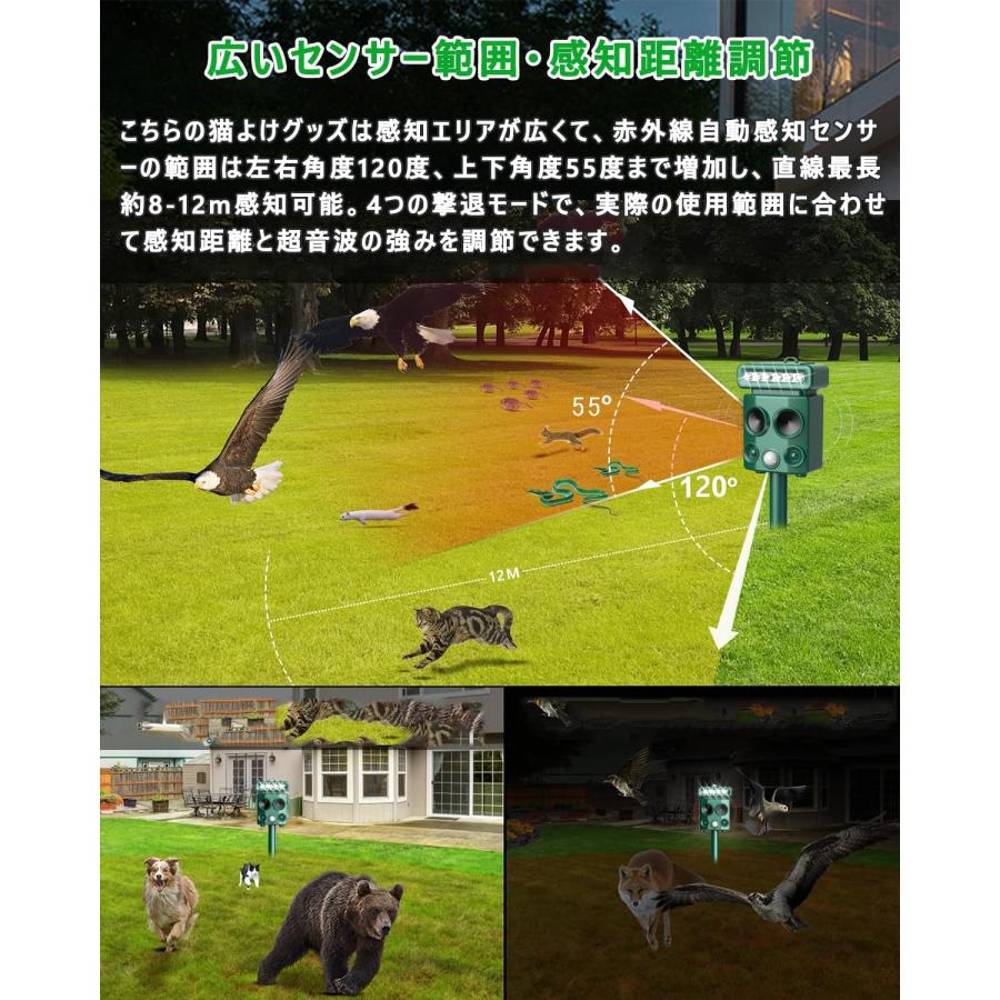 動物撃退器 超音波 害獣撃退 [2025年最新バージョン] 害獣対策器 猫よ
