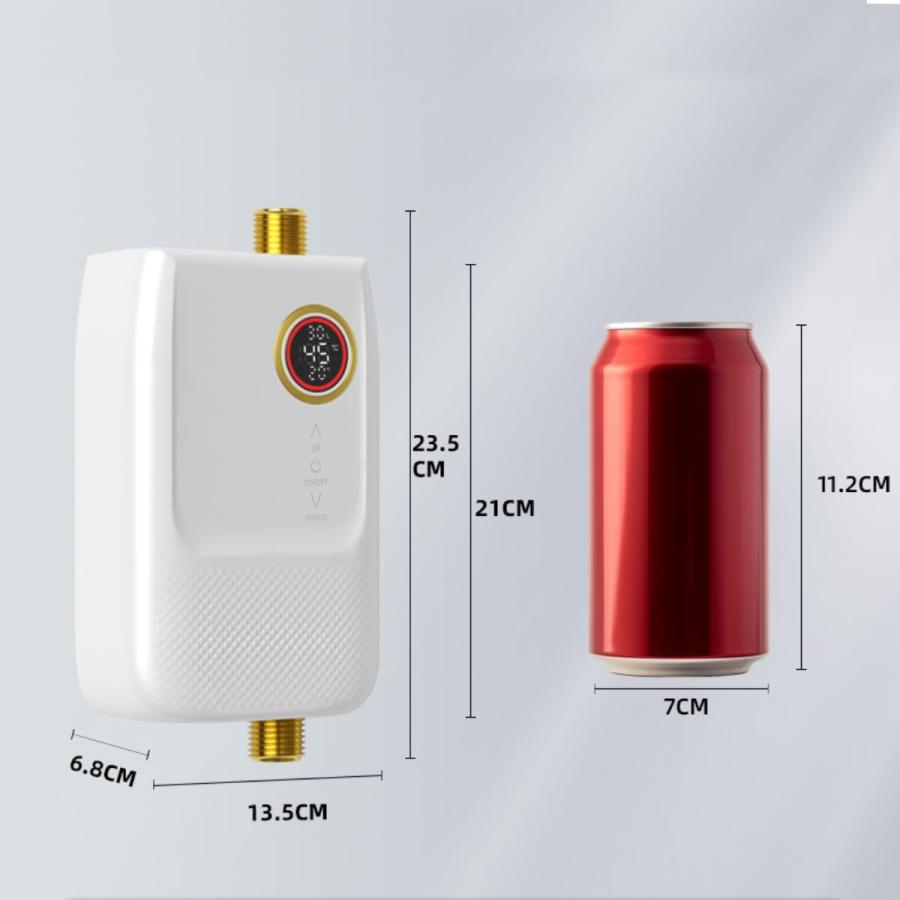 電気給湯器 ポータブルミニ小型電気温水器 リモコン付き 3000W電気温水