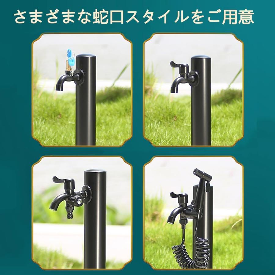 立水栓 おしゃれ 水栓 ガーデニング りっすいせん 不銹鋼材質 結實 耐