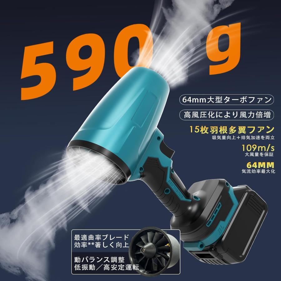 ブロワー 洗車 243MPH大風速最強ブロワーPSE認定 無段階変速 充電式 ブロワー 洗車 【1980g超強推力/243MPH大風速最強ブロワー】 6000mAh大