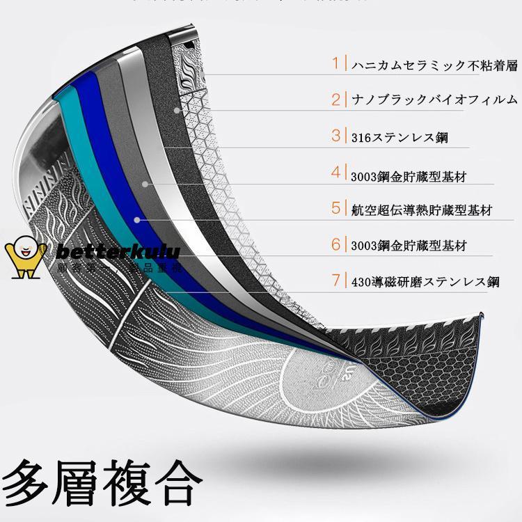 鍋 炒め鍋 フライパン 調理器具 32cm 34cm ステンレス 7層 構造 IH対応 最高の耐久性 軽量 全て熱源対応 高熱効率 有害物質を含まない 深型 鋳造｜risustore｜04