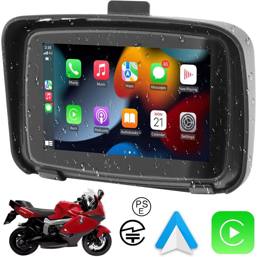 バイク用ディスプレイオーディオ 5インチ バイクApple carplay バイク 