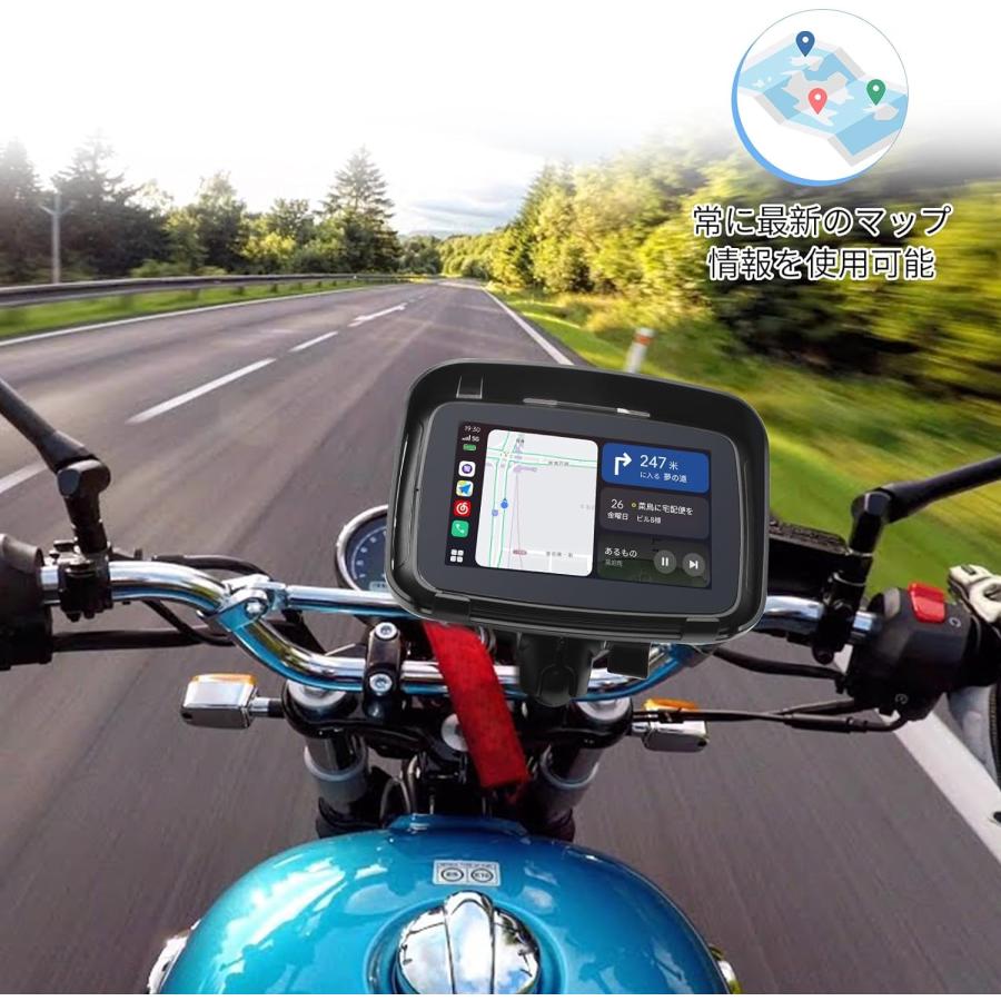 バイク用ディスプレイオーディオ 5インチ バイクApple carplay バイク