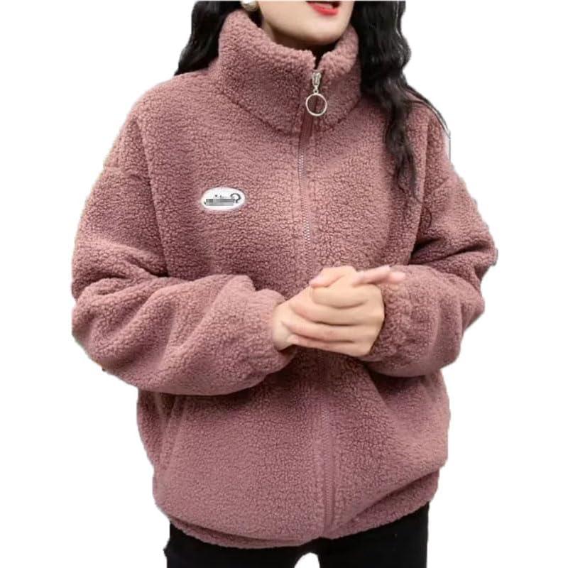 フリースジャケット レディース 秋 冬 コート もこもこ 厚手 防寒