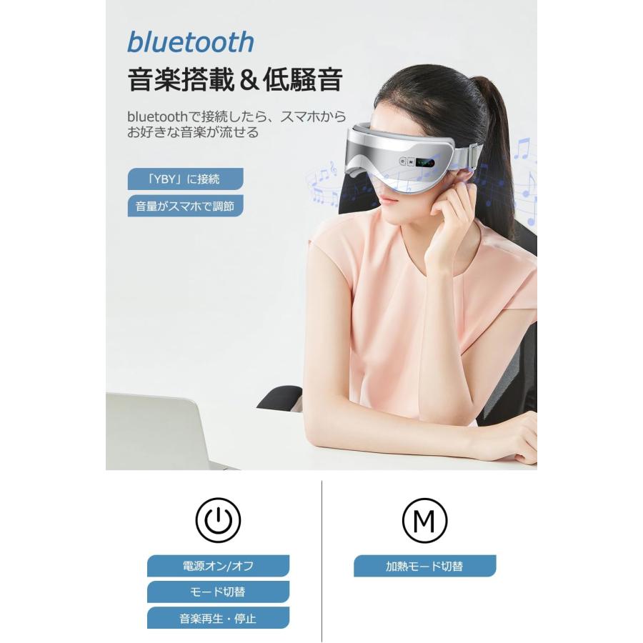 【グラフェン加熱 Bluetooth音楽】 多機能 LED液晶モニター表示 3種類モード 3段階加熱調節 自動オフタイマー USB充電式 折り畳み可能 日本語音声ガイド｜risustore｜06